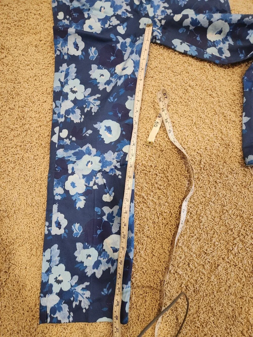 J. Crew Navy Blue Floral Girls' Stretch Leggings